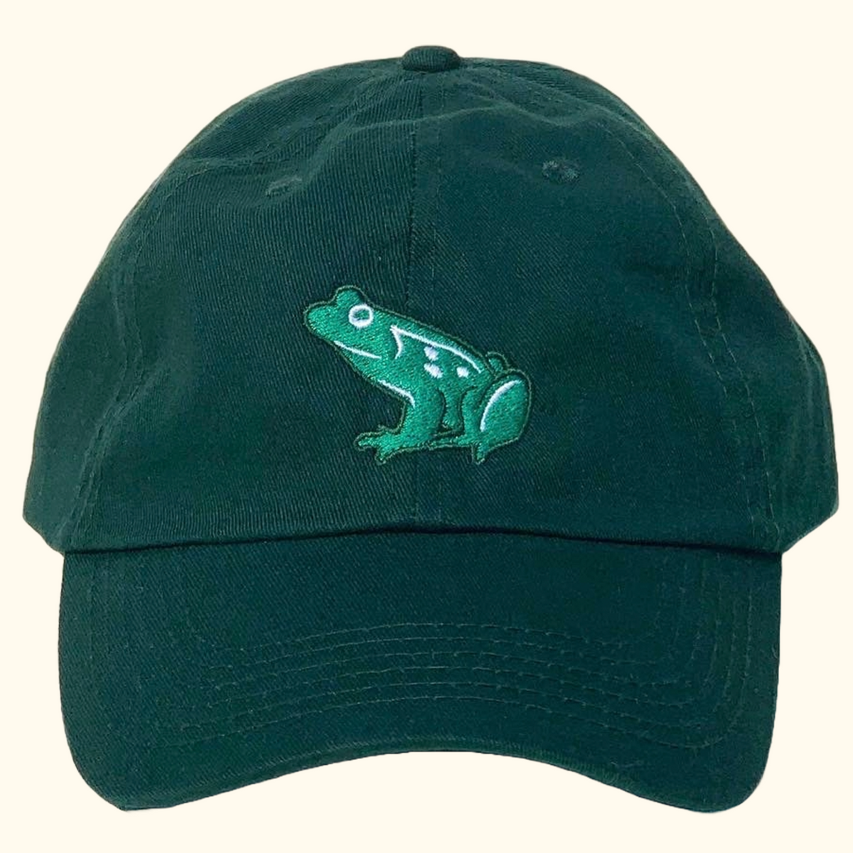 8575 Frog Eyes Handmade Beret Vintage Artist Hat (grass Green) Portland Frog Rage Embroidered Hat, Anti Fascism Cap - Etsy main image 2