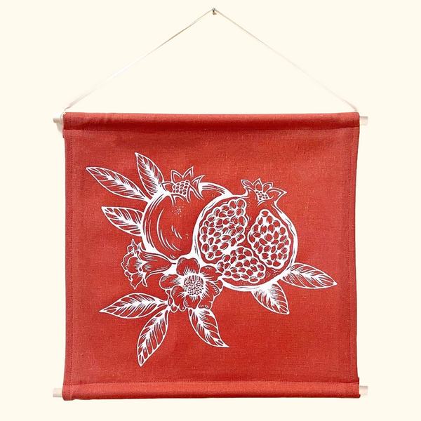 POMEGRANATE BANNER • RUST