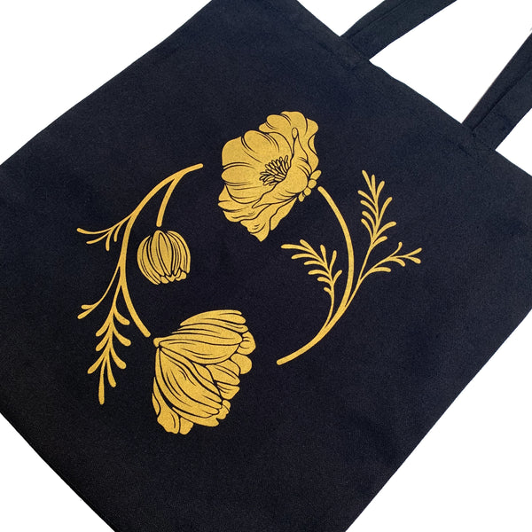POPPY TOTE IN BLACK