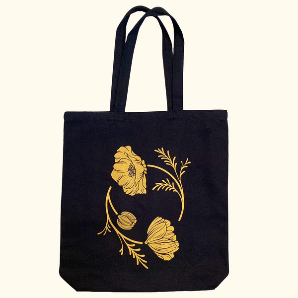 POPPY TOTE IN BLACK