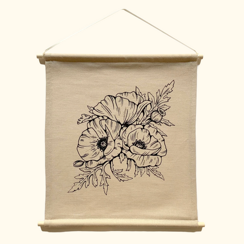 POPPIES BANNER • NATURAL