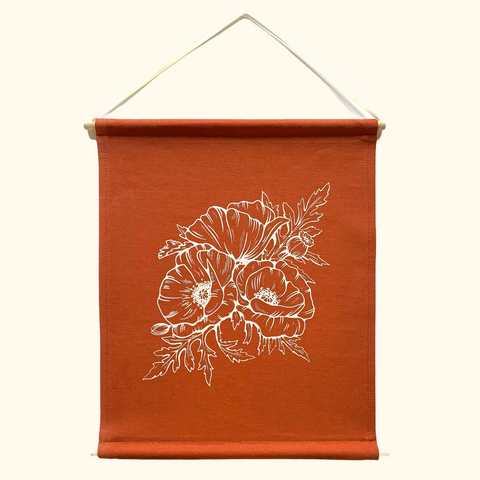 POPPIES BANNER • RUST