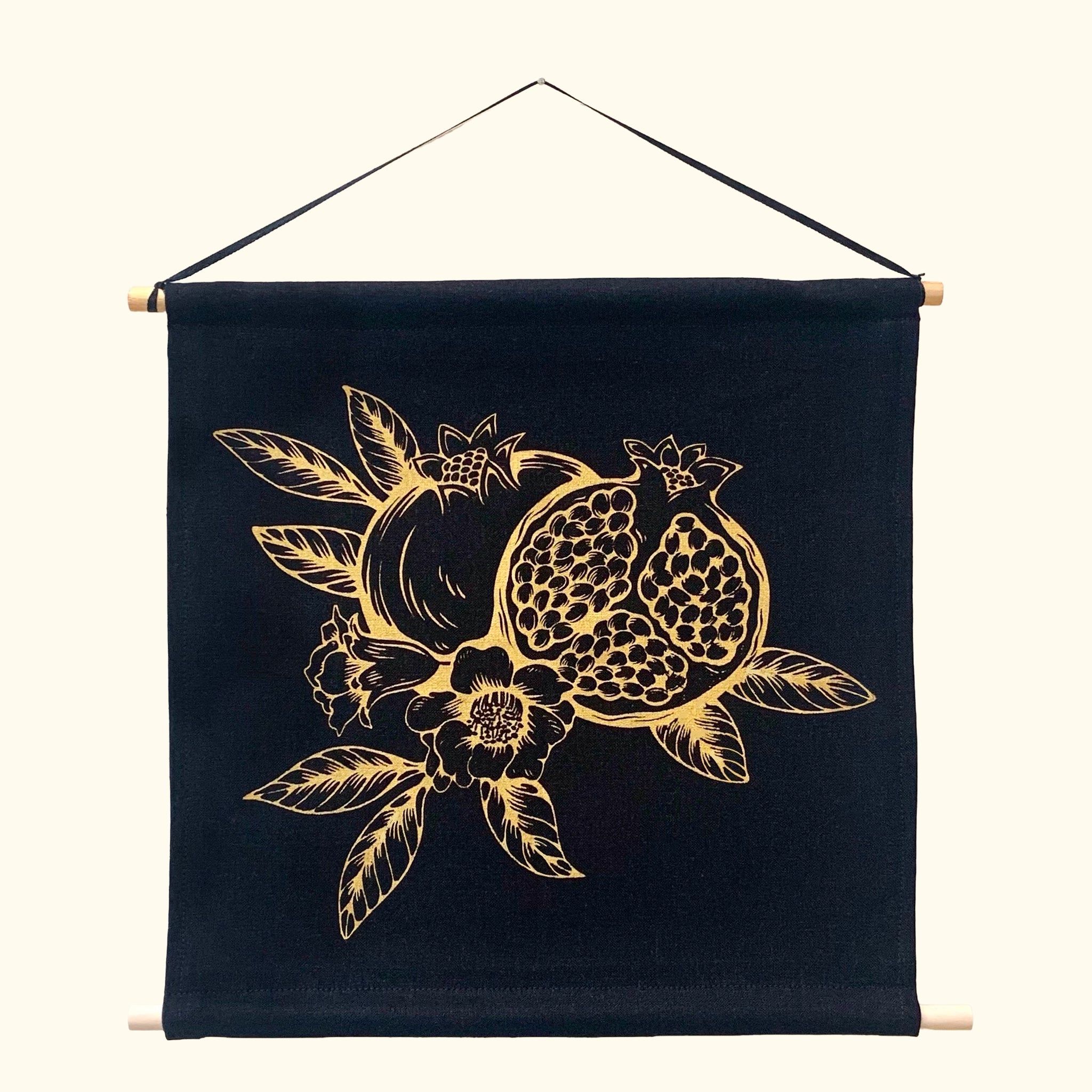 POMEGRANATE BANNER • BLACK