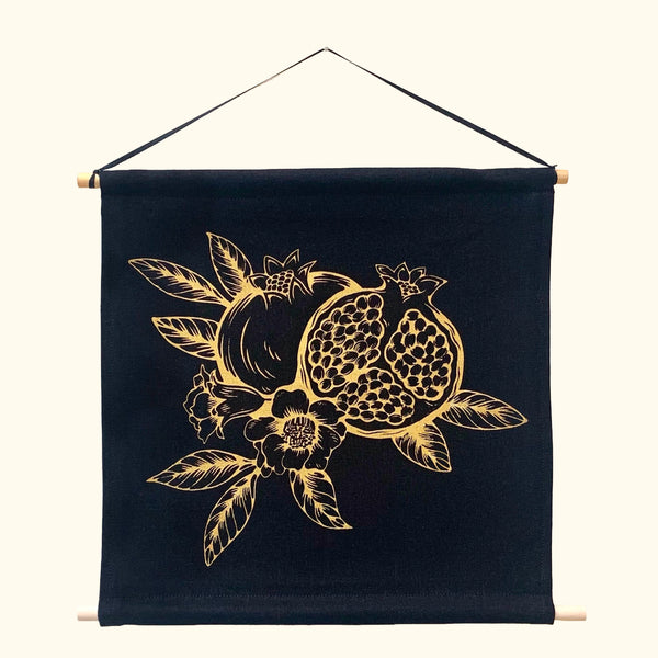 POMEGRANATE BANNER • BLACK