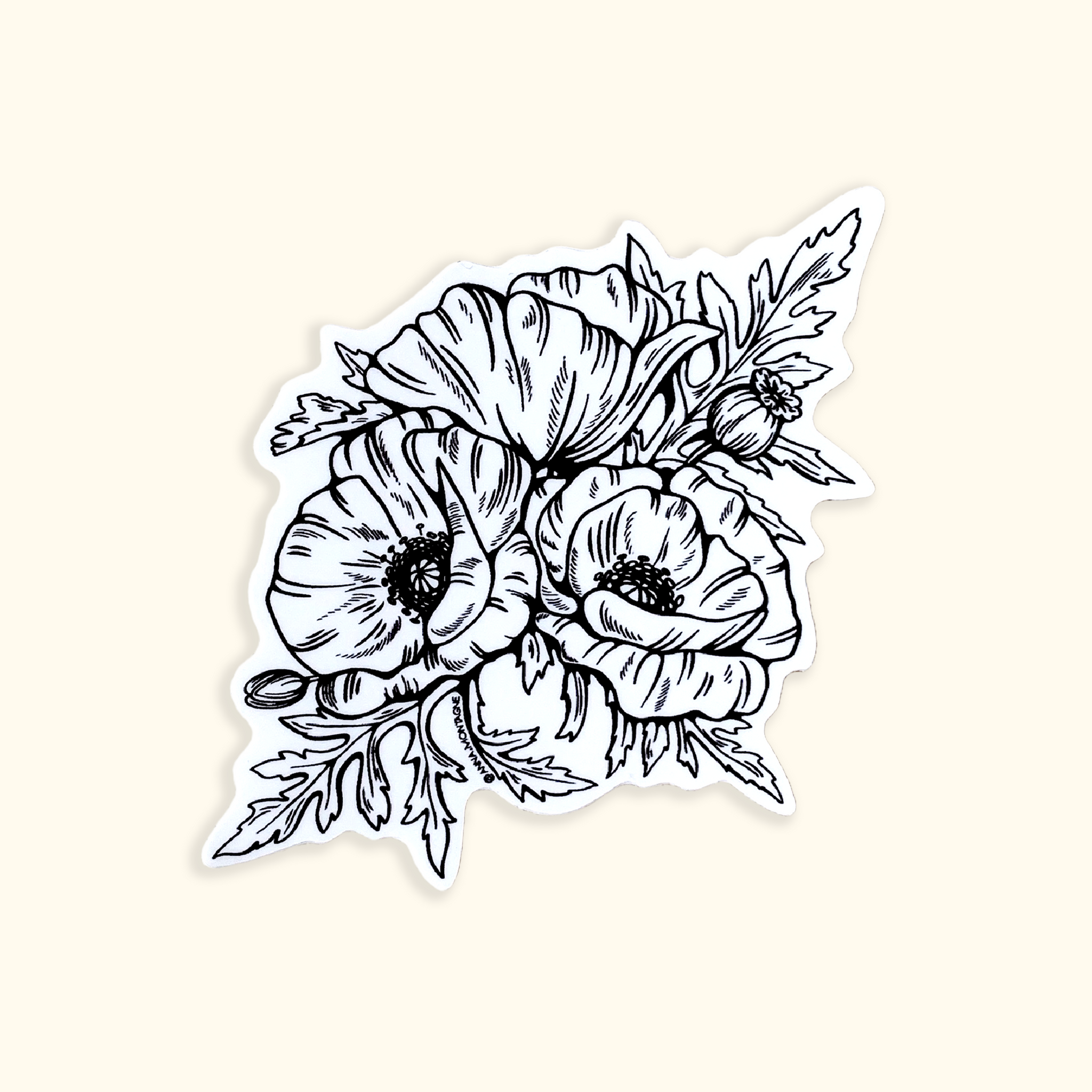 POPPIES STICKER