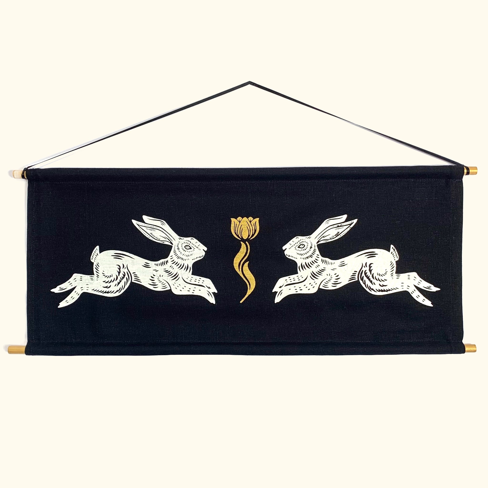 RABBIT BANNER • BLACK