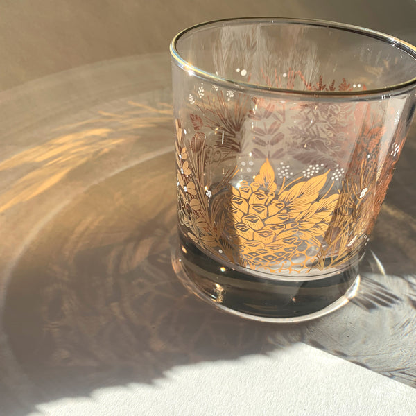 WINTER FOLIAGE ROCKS GLASSES