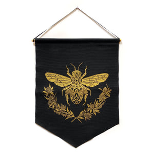 Honey Bee Banner | Black