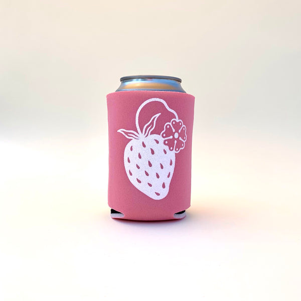 Strawberry Koozie | Pink
