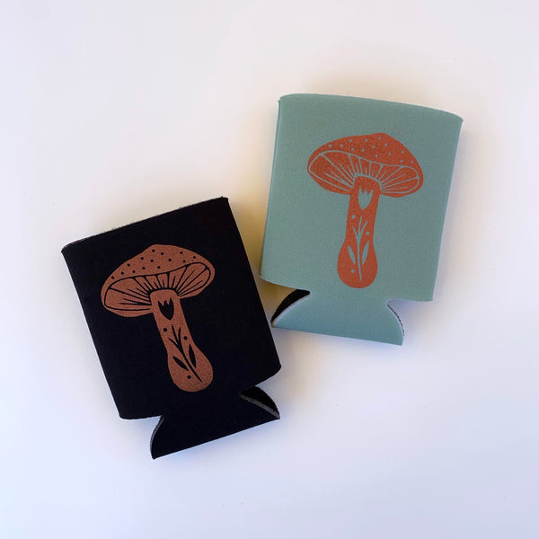 Mushroom Koozie | Black