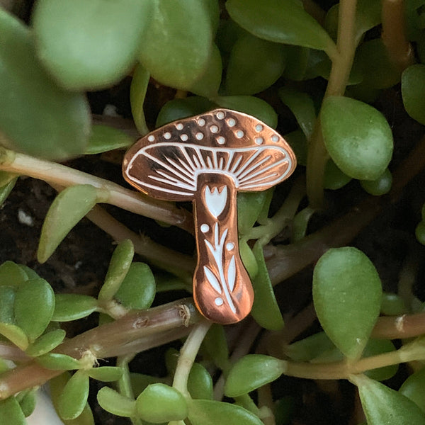 Mushroom Enamel Pin