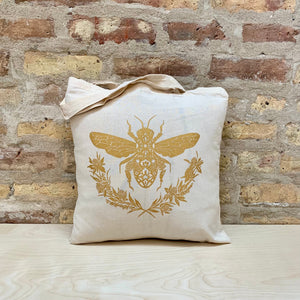 Honey Bee Tote Bag | Natural